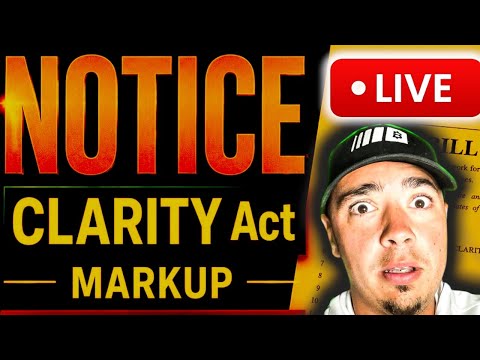 LIVE CRYPTO CLARITY ACT FINAL VOTE (BIG BANKS VS CRYPTO)