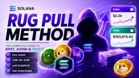 Rug Pull On Solana : Launch a Meme Coin And made a big profits