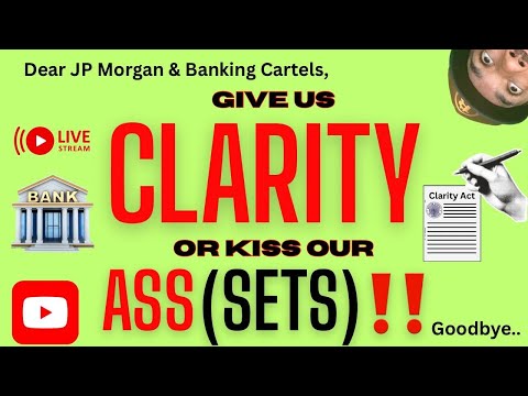 Give US Clarity or :() our ASS(sets)... (( LIVE )) XRP, BTC, Crypto News & More..