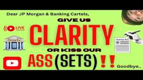 Give US Clarity or :() our ASS(sets)... (( LIVE )) XRP, BTC, Crypto News & More..